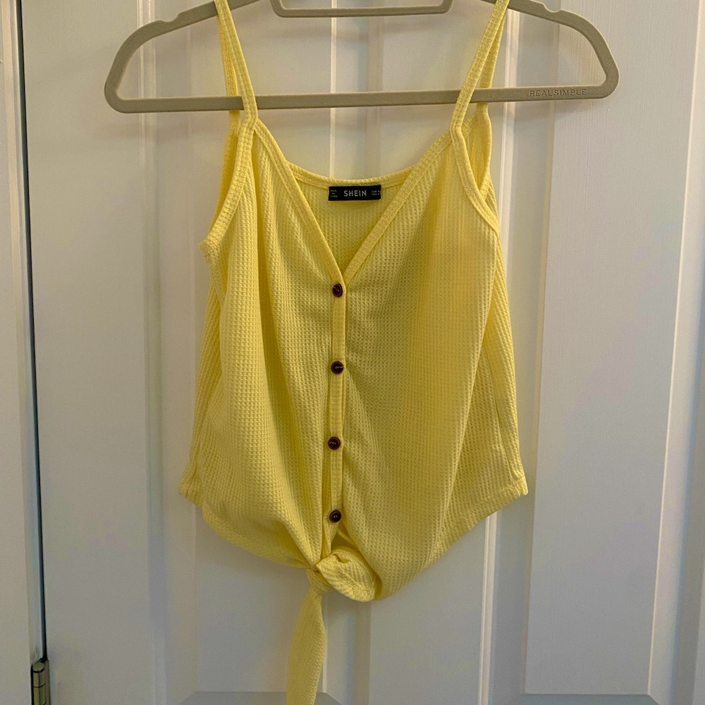 SHEIN Yellow Tank-top